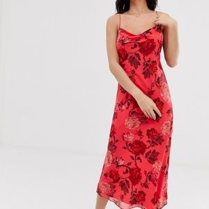 C/MEO Collective Hot Pink Midi dress Size 4